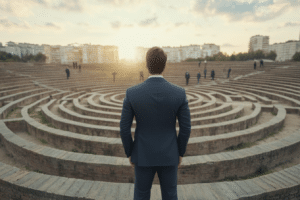 salesperson maze